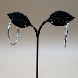 Vintage Silver Hoop Earrings